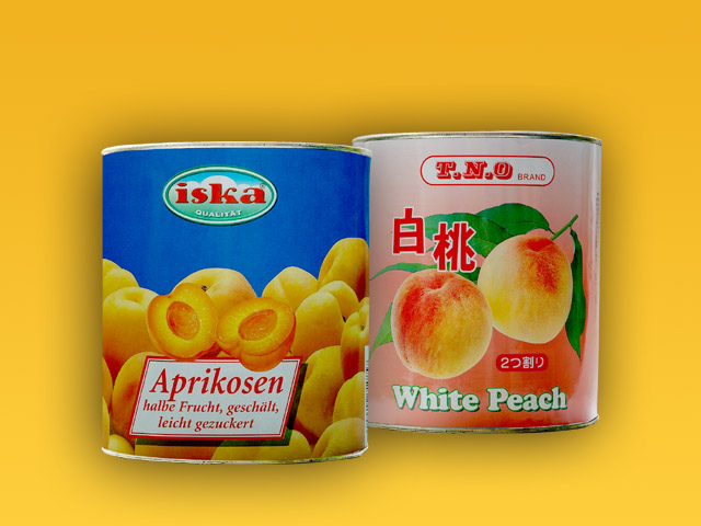 杏子、白桃罐頭